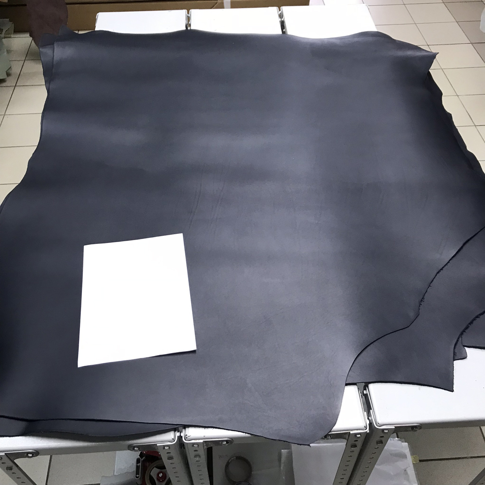 Кожа растительного дубления, 2.0-2.1 мм, цвет BLU, VACCHETTA LISCIA, ARTIGIANO DEL CUOIO, Италия