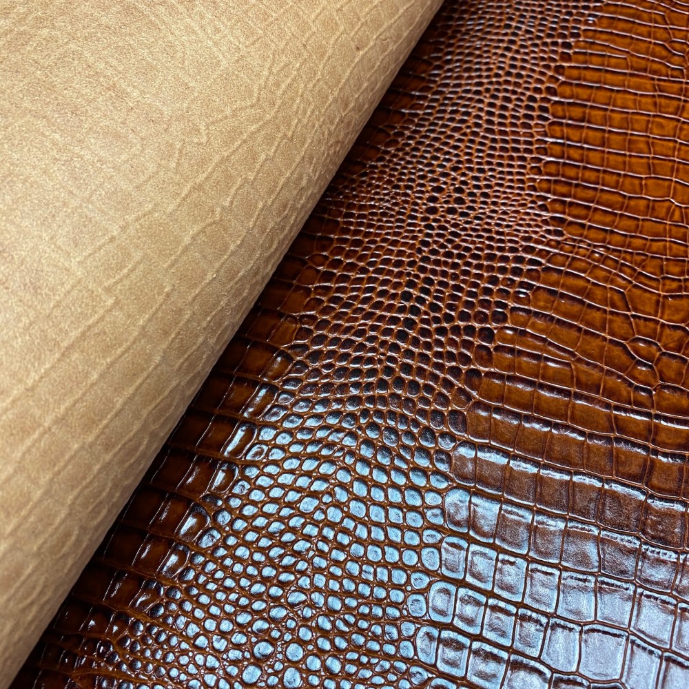 Кожа РД с тиснением, 1.4-1.6 мм, цвет Cognac, Cocco Himalaya, ARTIGIANO DEL CUOIO, Италия