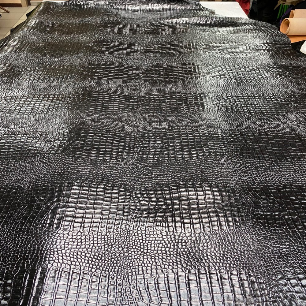 Кожа РД с тиснением, 1.4-1.6 мм, цвет Nero, Cocco Himalaya, ARTIGIANO DEL CUOIO, Италия