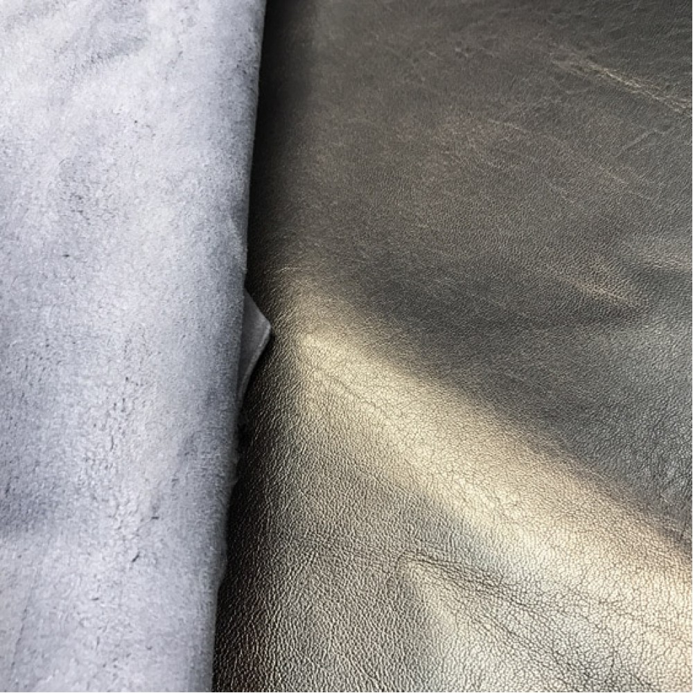 Кожа метис, тёмно-синий, 1,0-1,2 мм, ИТАЛИЯ