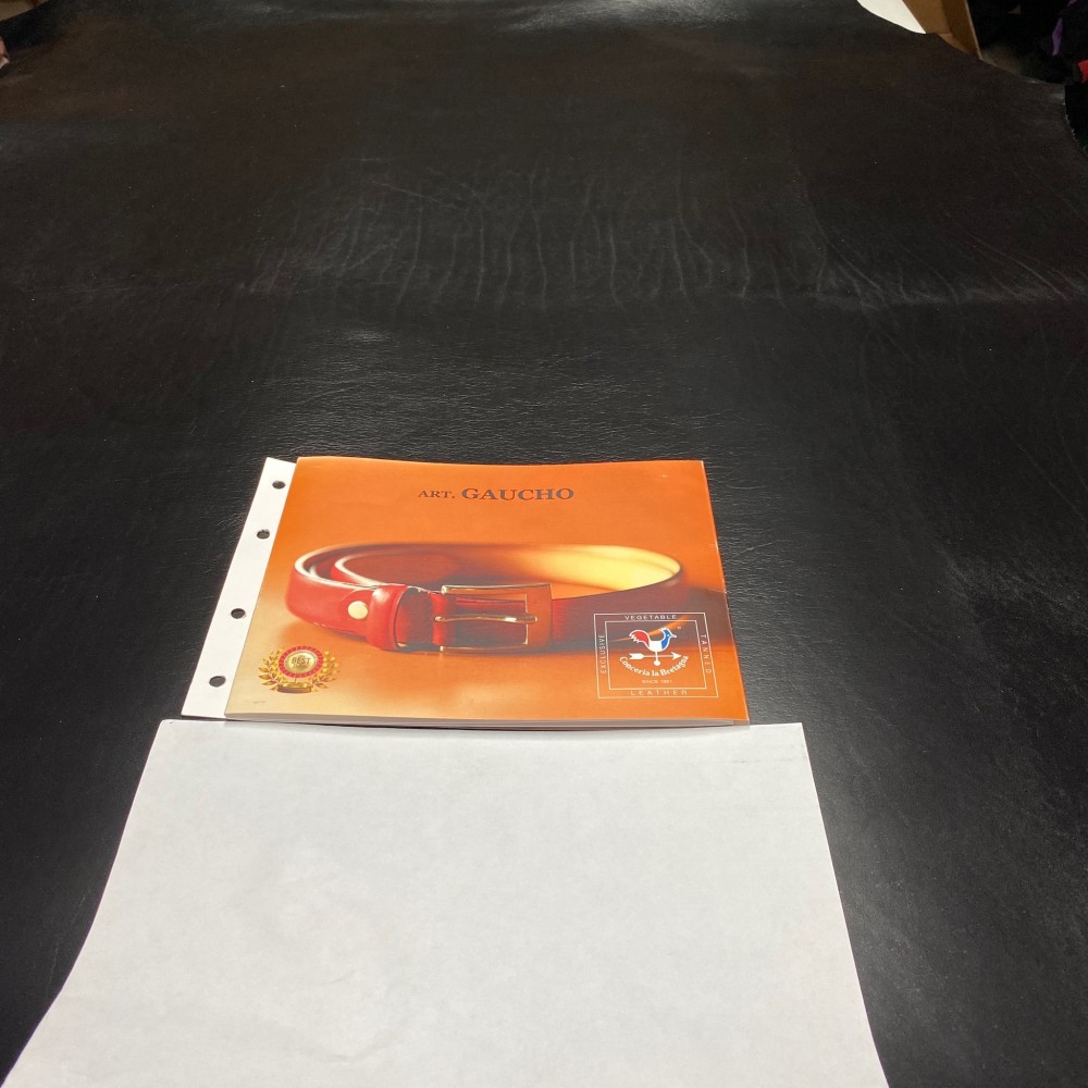 Кожа РД, 2.9 мм, цвет Nero, GAUCHO, LA BRETAGNA, Италия