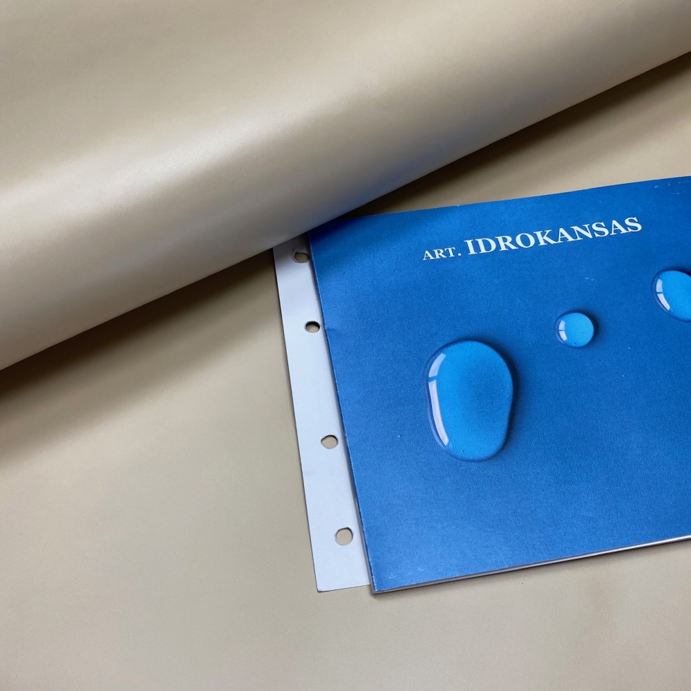 Водостойкая кожа РД, 1.2-1.4 мм, цвет Porcellana, IDROKANSAS, LA BRETAGNA, Италия