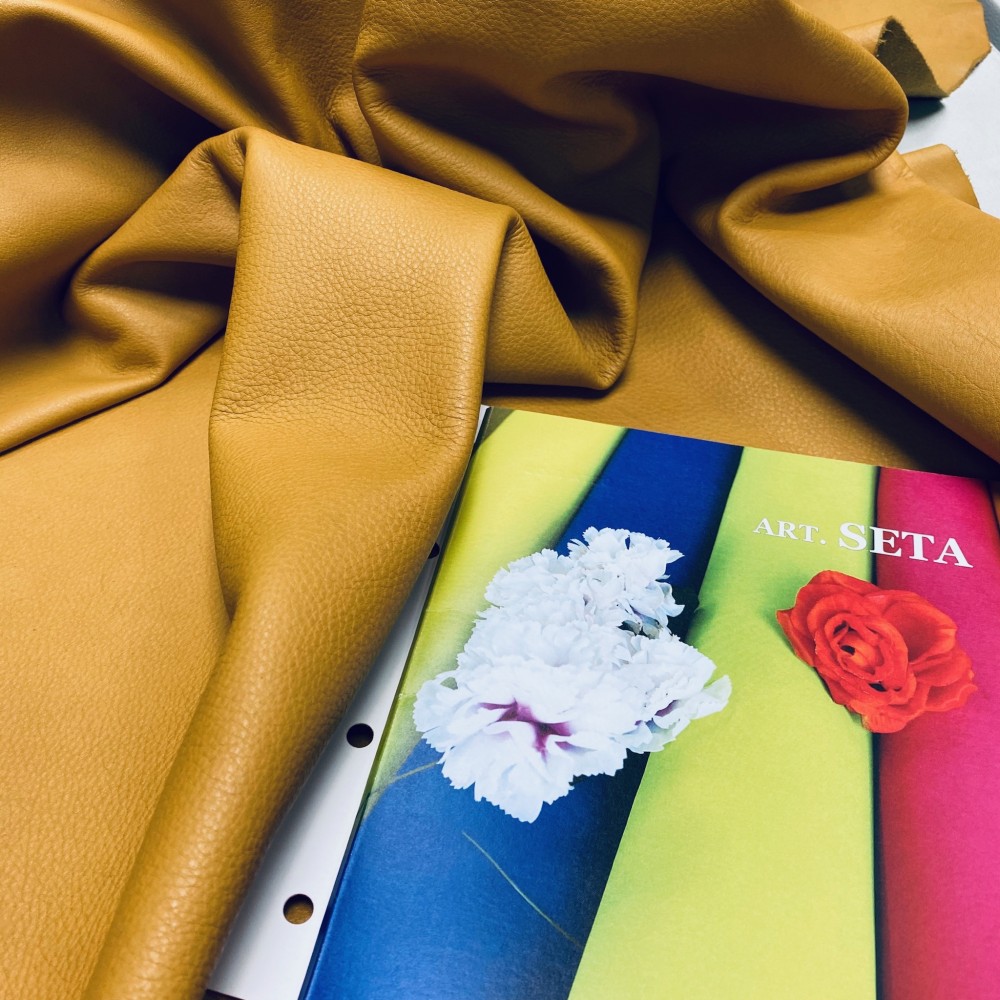 Кожа РД, 1.0-1.2 мм, цвет Senape, SETA, LA BRETAGNA, Италия