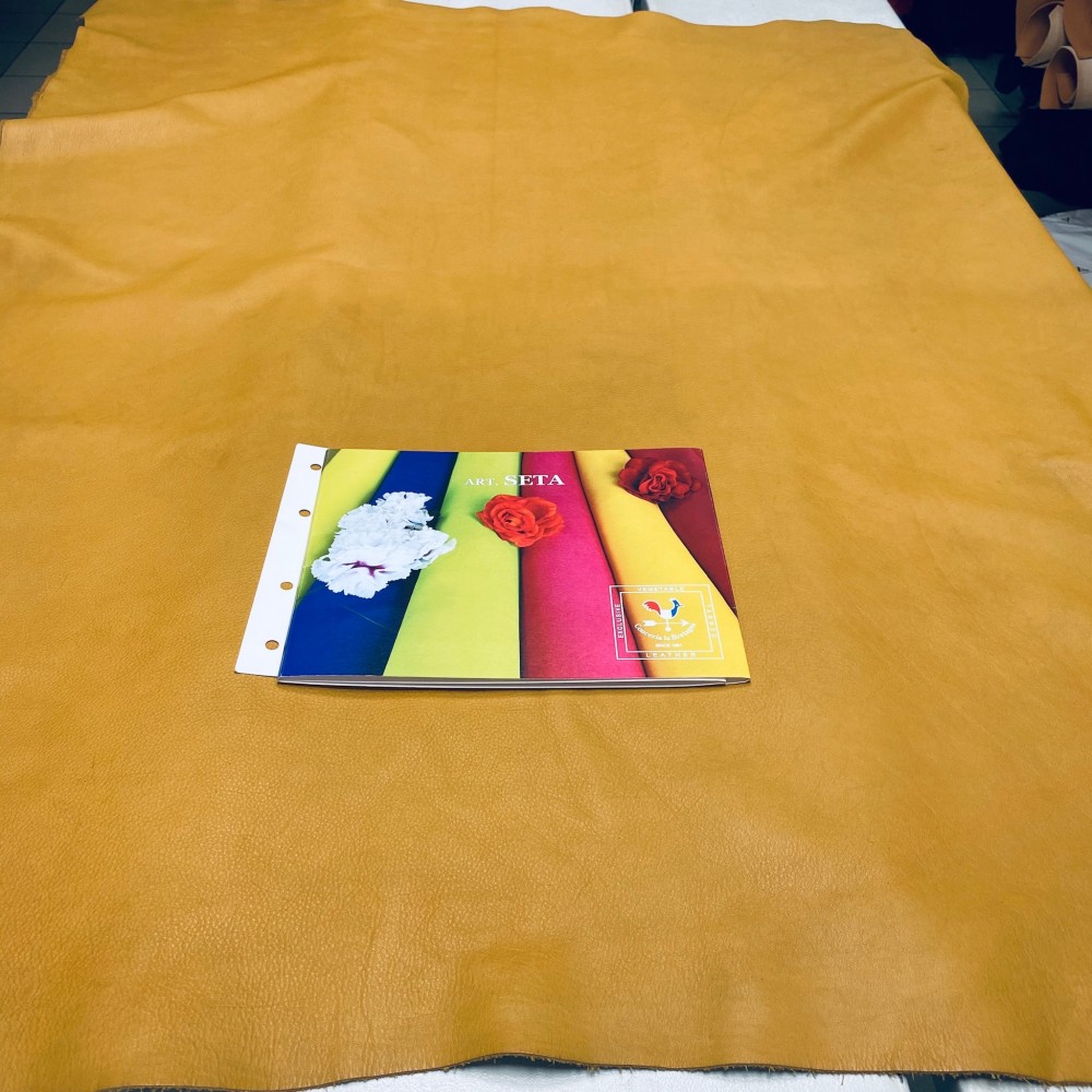 Кожа РД, 1.0-1.2 мм, цвет Senape, SETA, LA BRETAGNA, Италия