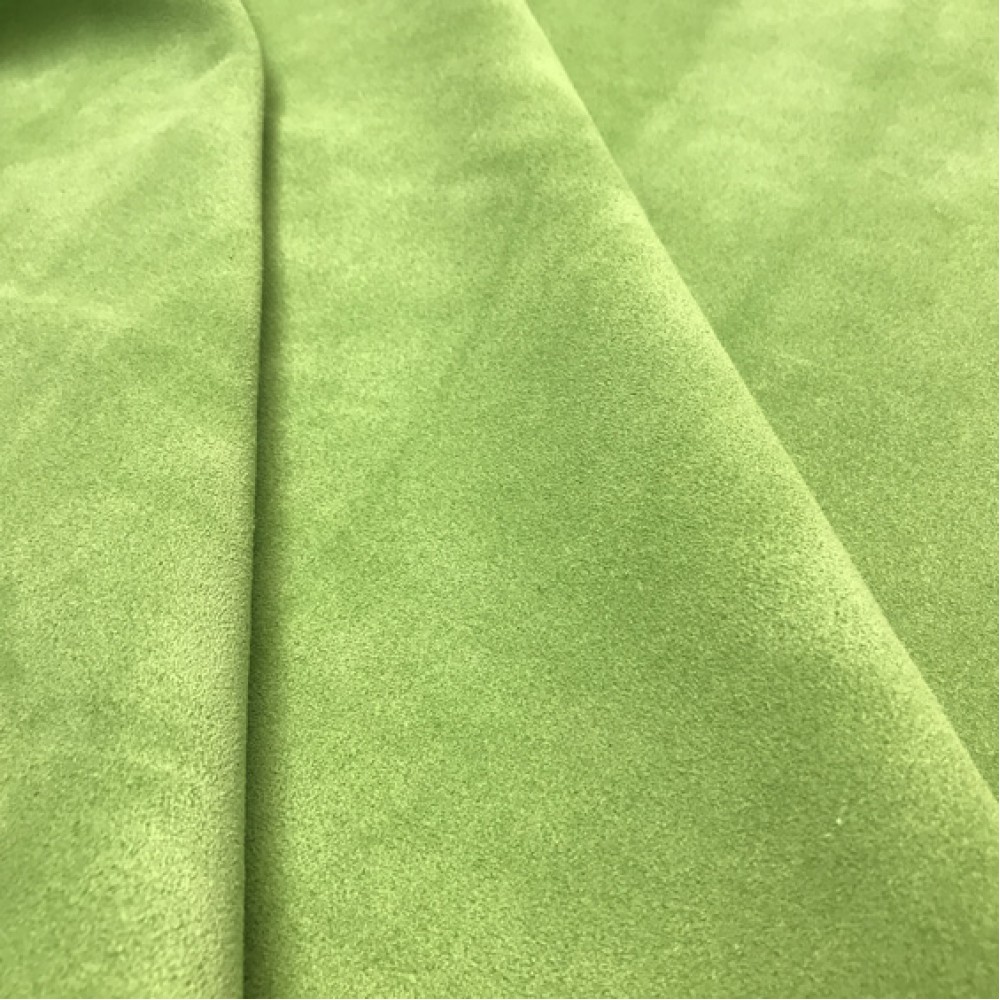 Кожа КРС, замшевый спилок, 1.2-1.4 мм, VESUVIOCOLORS, цвет Lime, MASTROTTO, Италия