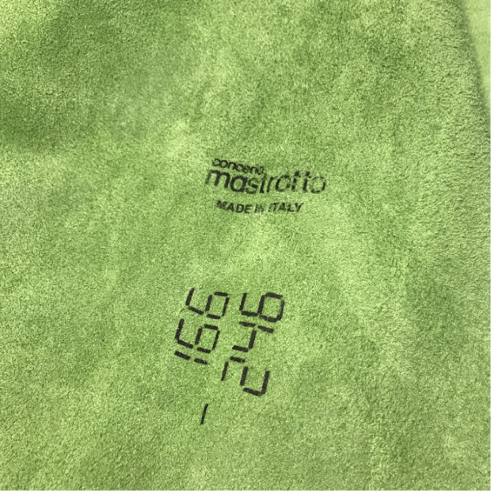 Кожа КРС, замшевый спилок, 1.2-1.4 мм, VESUVIOCOLORS, цвет Lime, MASTROTTO, Италия