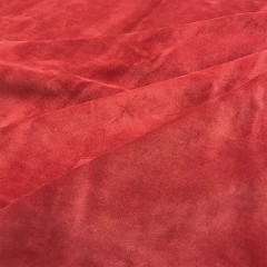 Кожа КРС, замшевый спилок, 1.2-1.4 мм, VESUVIOCOLORS, цвет Scarlet, MASTROTTO, Италия