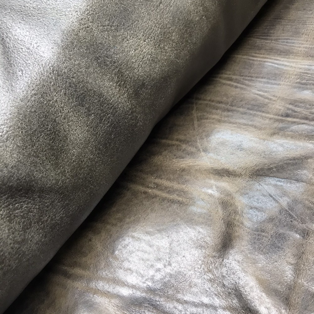 Плечи растительного дубления, 3.2-3.4 мм, цвет 9107 серый, VINTAGE, MONTANA, Италия