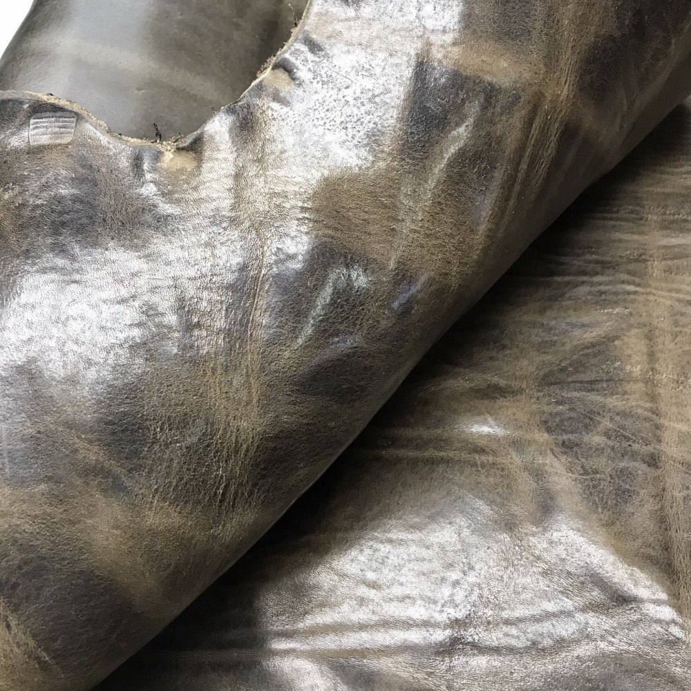 Плечи растительного дубления, 3.2-3.4 мм, цвет 9107 серый, VINTAGE, MONTANA, Италия