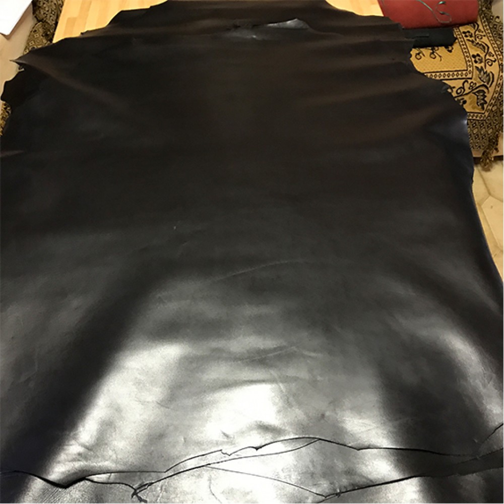 Наппа овцы, чёрная, сорт ЭКСТРА, 0.8-1.0 мм, STEFANIA, Италия