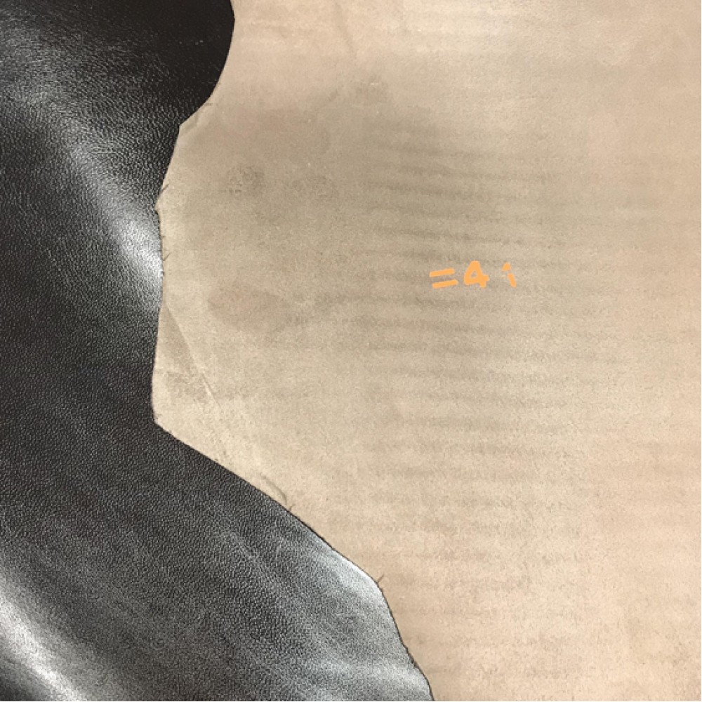 Кожподкладка из козы, тёмно-коричнневая, 0.8 мм, STEFANIA, Италия